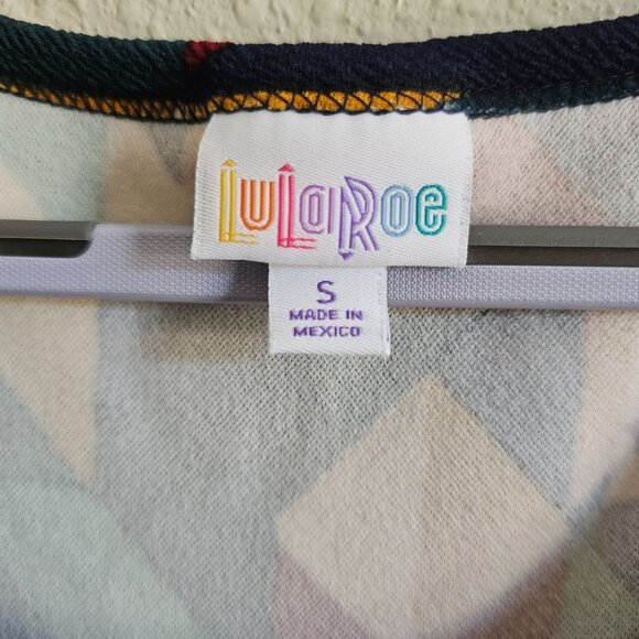 LuLaRoe Nicole Geometric Print Dress S Multicolor - Picture 3 of 7